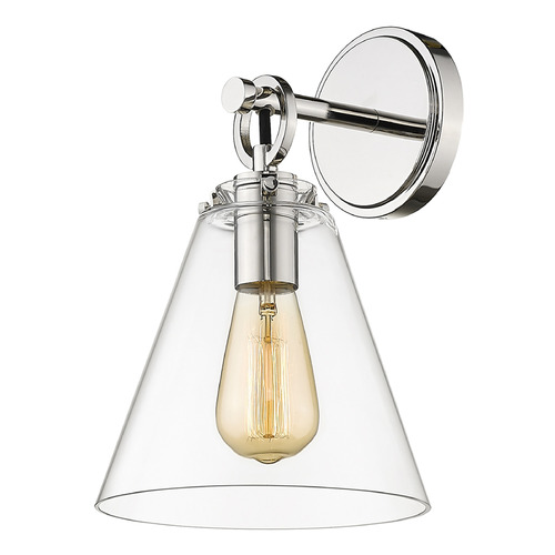 Harper Polished Nickel Sconce by Z-Lite