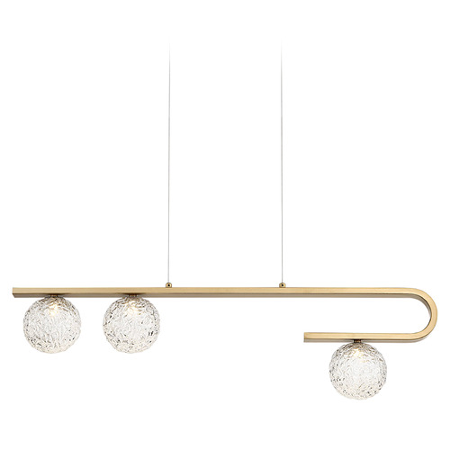 Phillimore 32-Inch LED Linear Chandelier in Gold by Eurofase Lighting