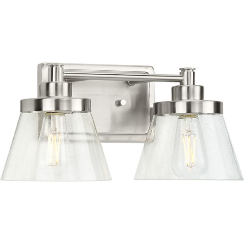 Progress Lighting Hinton 15.50-Inch Bath Light in Brushed Nickel by Progress Lighting P300349-009