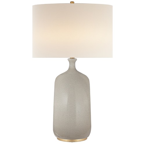 Visual Comfort Signature Collection Aerin Culloden Table Lamp in Bone Craquelure by Visual Comfort Signature ARN3608BCL