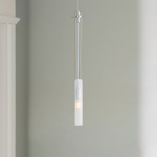 ET2 Lighting Pipette 18-Inch LED Mini Pendant in Polished Chrome by ET2 Lighting E31092-93PC