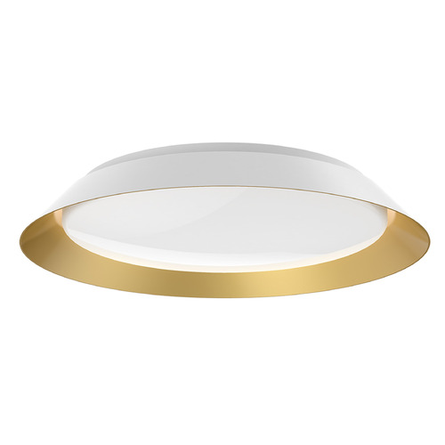 Kuzco Lighting Kuzco Lighting Jasper White / Gold LED Flushmount Light FM43419-WH/GD-5CCT