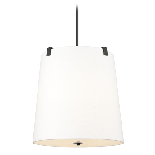 Z-Lite Weston Matte Black Pendant Light with Empire Shade