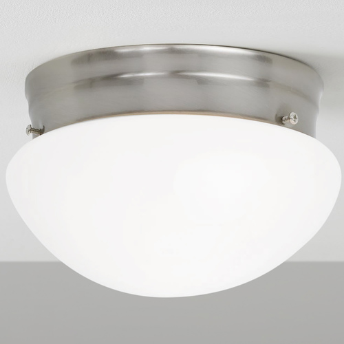 6-Inch Satin Nickel Flushmount Ceiling Light