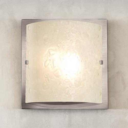 Hinkley Modern Sconce with Bubble Art Glass in Brushed Nickel Finish 5920BN
