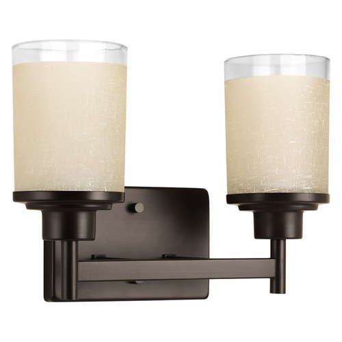 Alexa Antique Bronze Bathroom Light by Progress Lighting