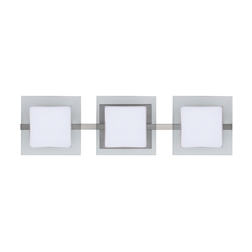 Besa Lighting Besa Lighting Alex Satin Nickel LED Bathroom Light 3WS-773539-LED-SN