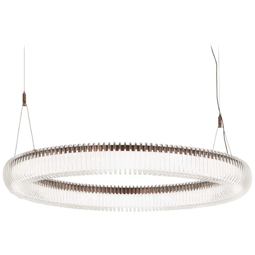 Roulette Satin Bronze LED Pendant by George Kovacs