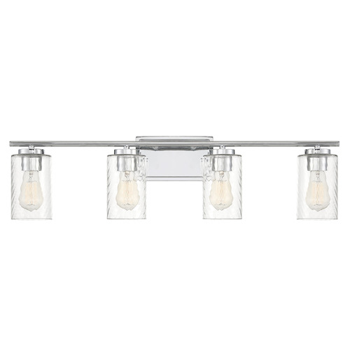 32-Inch Bathroom Light in Chrome by Meridian