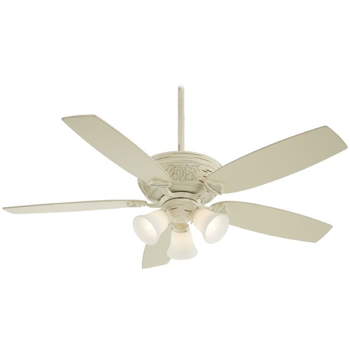 Classica 54-Inch LED Fan in Provencal Blanc by Minka Aire
