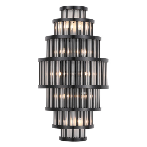 Avenue Lighting Waldorf Collection Wall Sconce in Polished Gunmetal by Avenue Lighting HF1921-GM