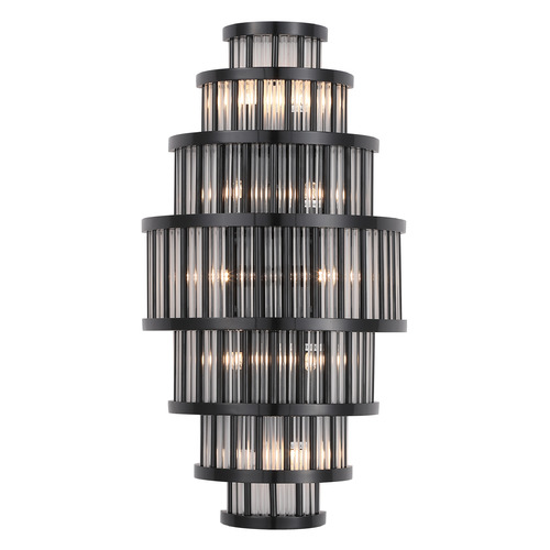 Waldorf Collection Wall Sconce in Polished Gunmetal by Avenue Lighting