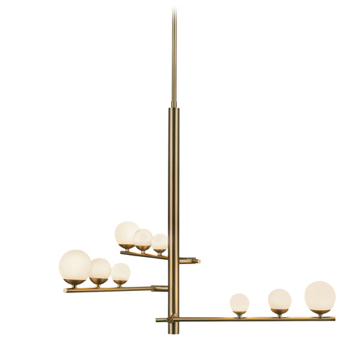 Kuzco Lighting Juniper Brushed Gold LED Chandelier