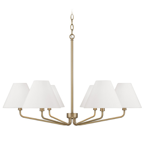 Chadwick Chandelier in Aged Brass by Capital Lighting