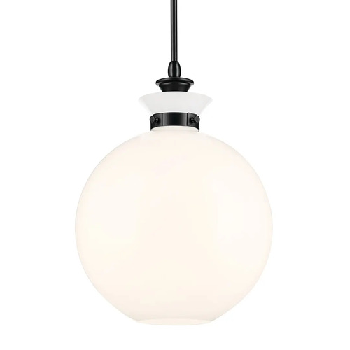 Kichler Lighting Laria 15-Inch Round Pendant in Black by Kichler Lighting 52779BK