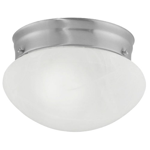 6-Inch Satin Nickel Flushmount Ceiling Light