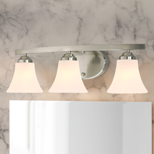 Adorn Bathroom Light in Brushed Nickel by Progress Lighting