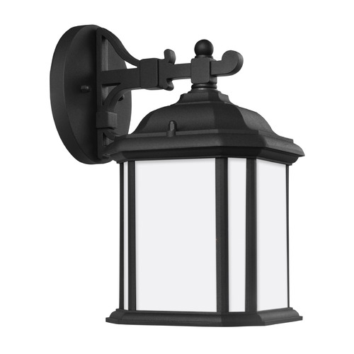 Kent 11.50-Inch Outdoor Wall Light in Black by Generation Lighting