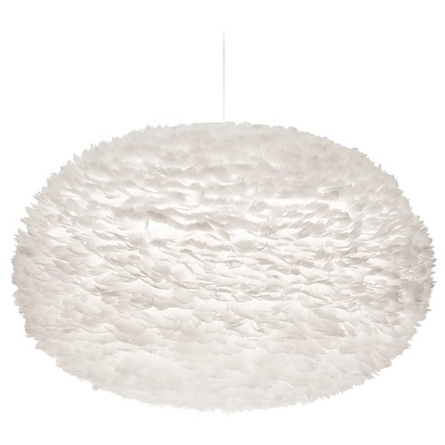 UMAGE UMAGE White Pendant Light with White Feather Shade 3005_4007