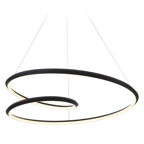 Ampersand Black LED Pendant by Kuzco Lighting