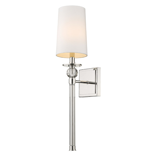 Z-Lite Mia Polished Nickel Sconce by Z-Lite 805-1S-PN