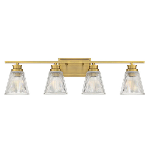 Meridian 32-Inch Vanity Light in Natural Brass by Meridian M80042NB