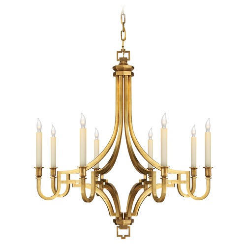 E.F. Chapman Mykonos Chandelier in Antique Brass by Visual Comfort Signature