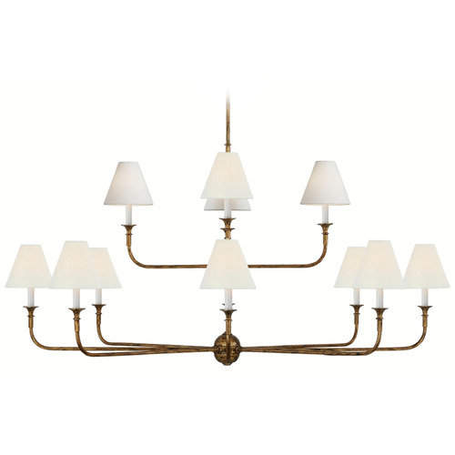Thomas OBrien Piaf Chandelier in Antique Gild by VC Signature