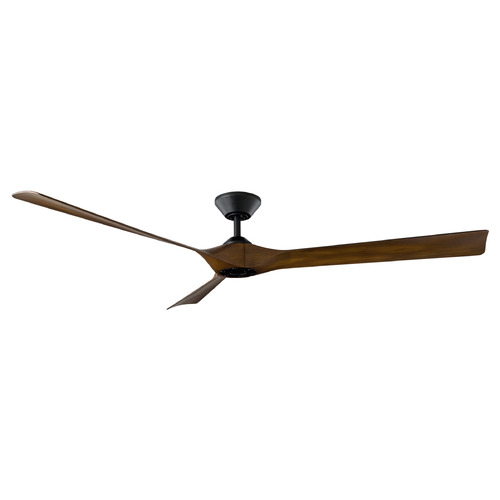Torque 70-Inch Smart Fan in Black & Distressed Koa by Modern Forms