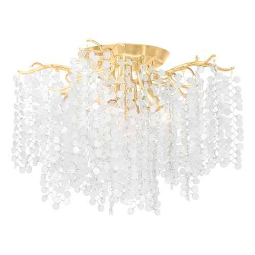 Corbett Lighting Genoa Gold Leaf LED Semi-Flushmount Light