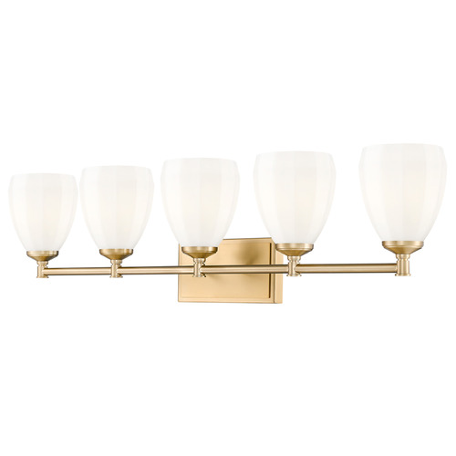 Z-Lite Z-Lite Oren Modern Gold Bathroom Light 7004-5V-MGLD