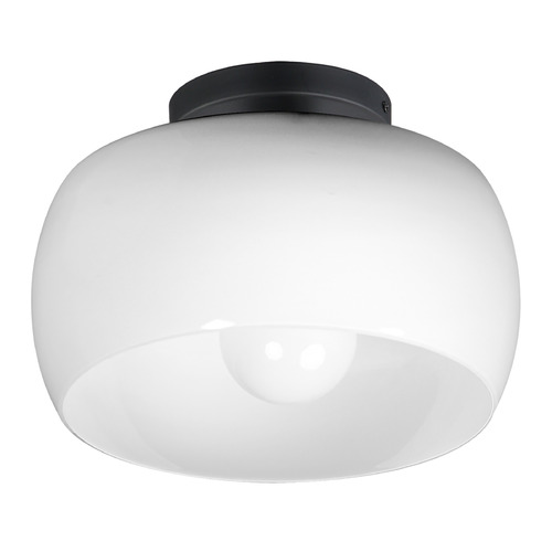 Maxim Lighting Glazed Black Flushmount Light