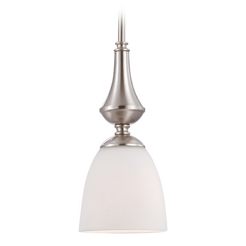 Patton Mini Pendant in Brushed Nickel by Nuvo Lighting