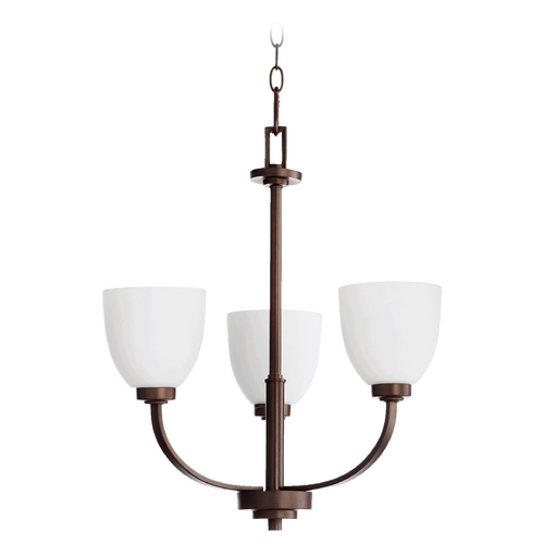 Reyes Oiled Bronze Chandelier by Quorum Lighting