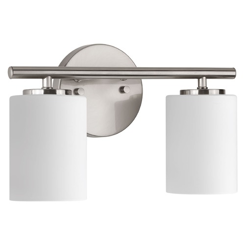 Replay Bathroom Light in Brushed Nickel by Progress Lighting