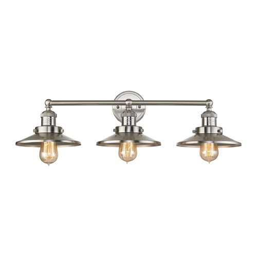 Elk Lighting Elk Lighting English Pub Satin Nickel Bathroom Light 67172/3