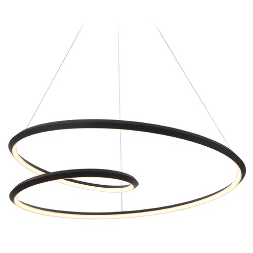 Ampersand Black LED Pendant by Kuzco Lighting
