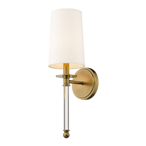 Mila Rubbed Brass Sconce by Z-Lite