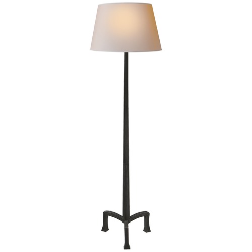 Visual Comfort Signature Collection E.F. Chapman Strie Floor Lamp in Aged Iron by Visual Comfort Signature CHA9707AINP
