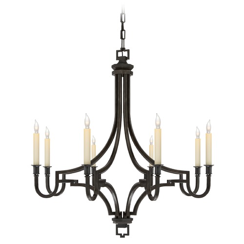 E.F. Chapman Mykonos Chandelier in Aged Iron by Visual Comfort Signature