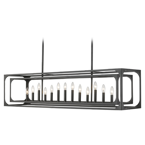 Easton Matte Black Linear Light by Z-Lite