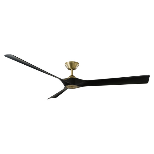 Modern Forms by WAC Lighting Torque 70-Inch Smart Fan in Soft Brass & Black by Modern Forms FR-W2204-70-SB/MB