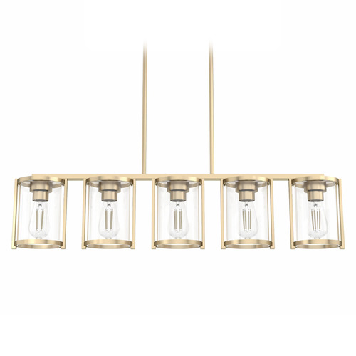 Hunter Fan Company Astwood Alturas Gold Island Light with Cylindrical Shade