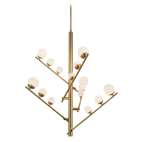 Kuzco Lighting Juniper Brushed Gold LED Chandelier