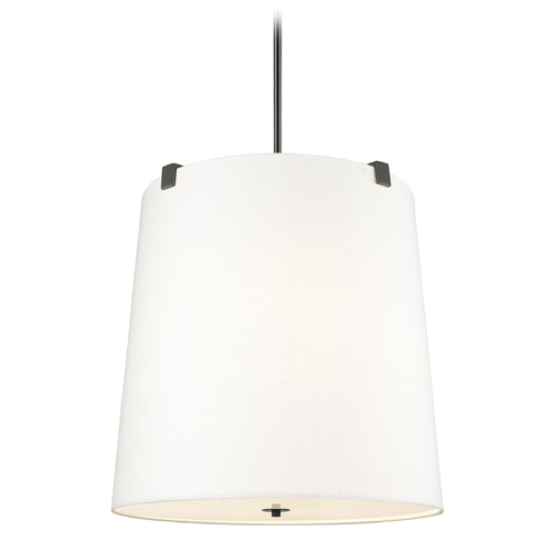 Z-Lite Weston Matte Black Pendant Light with Empire Shade