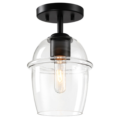 Designers Fountain Summer Jazz Matte Black Semi-Flushmount Light