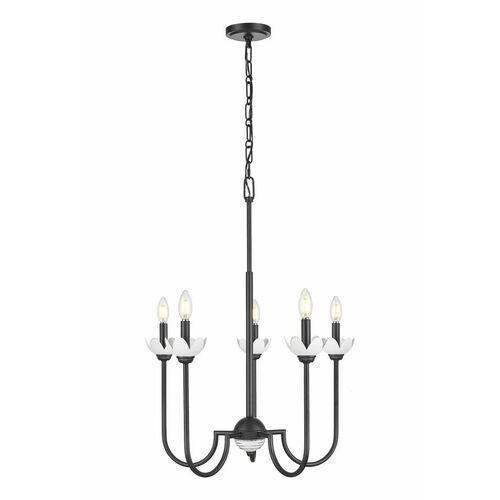 Z-Lite Z-Lite Allistair Matte Black Chandelier 352-5MB