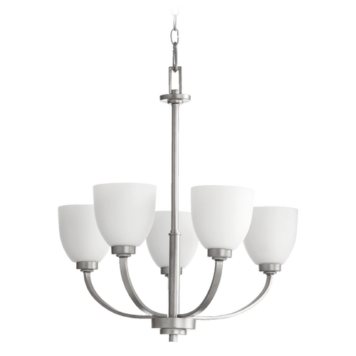 Reyes Classic Nickel Chandelier by Quorum Lighting