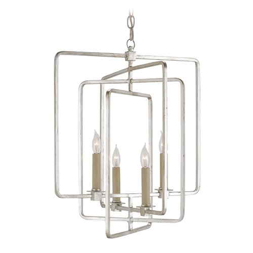 Currey and Company Lighting Metro Chandelier in Silver Leaf by Currey & Company 9743