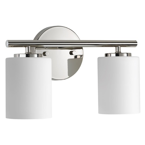 Progress Lighting Replay Bathroom Light in Polished Nickel by Progress Lighting P2158-104